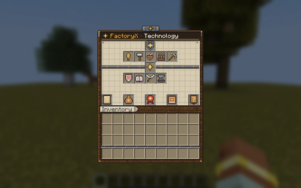 The technology tree, textured